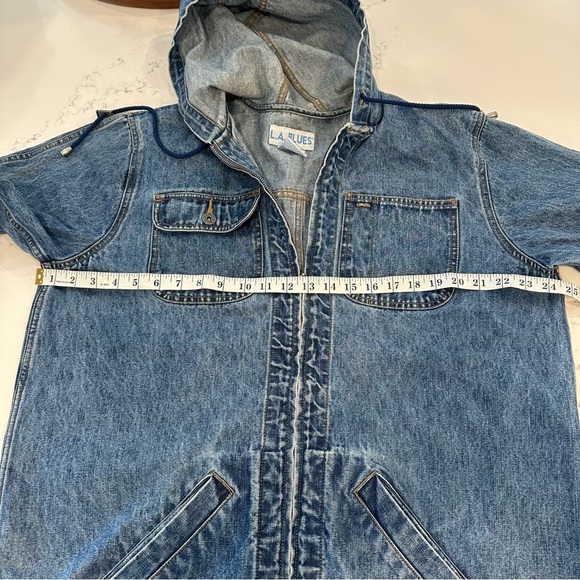 Vintage L.A. Blues Hooded Denim Jacket - Picture 16 of 16